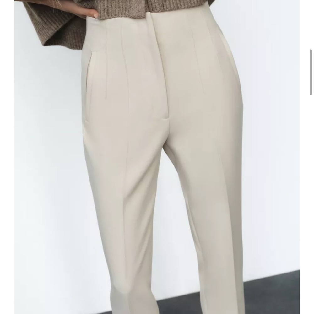 Elegant Cream Women's Pants